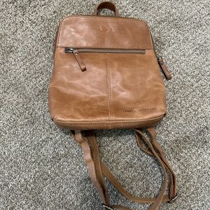 Leather backpack